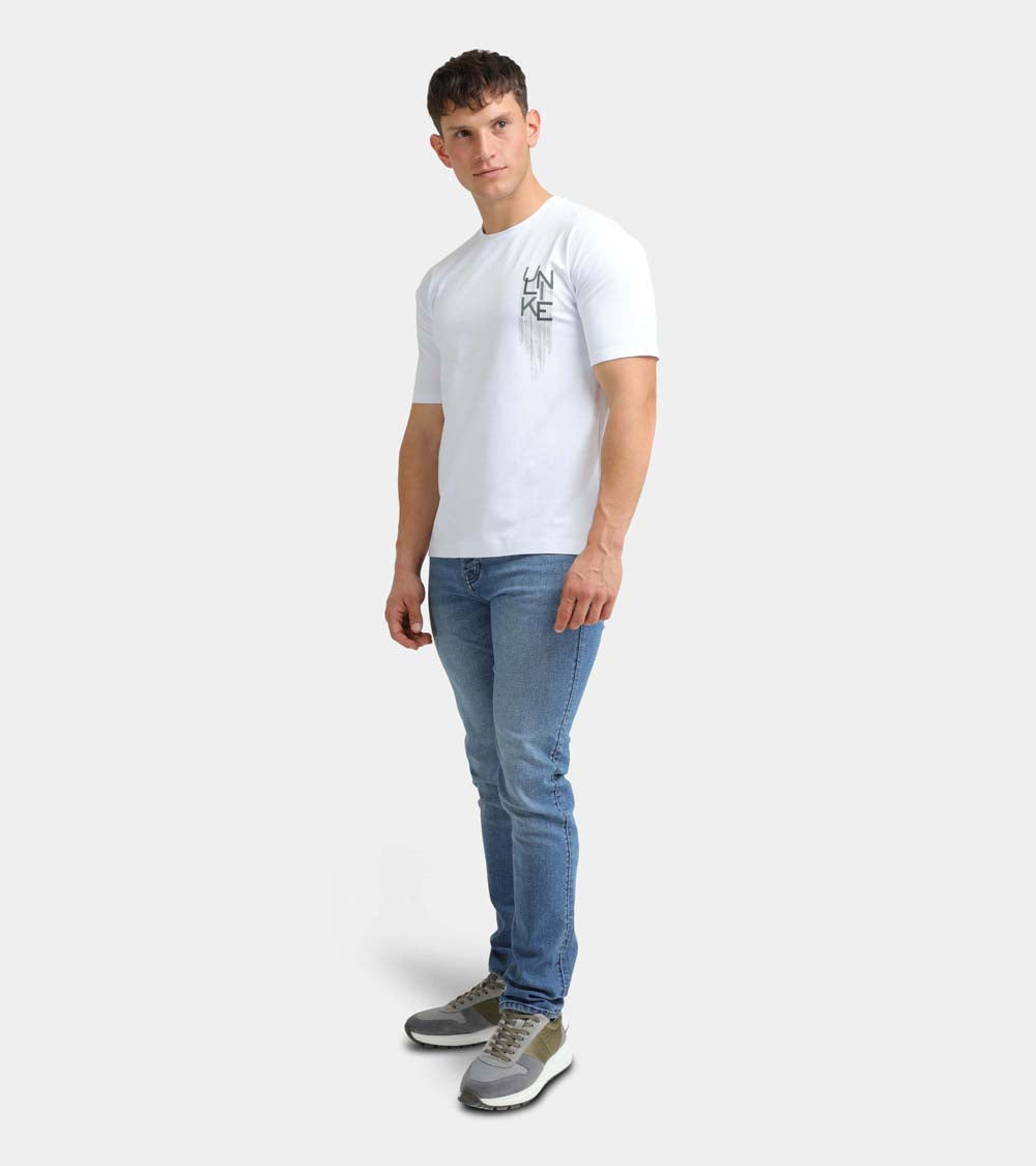 UH09 DRIPPING UNLIKE T-SHIRT | WHITE OLIVE
