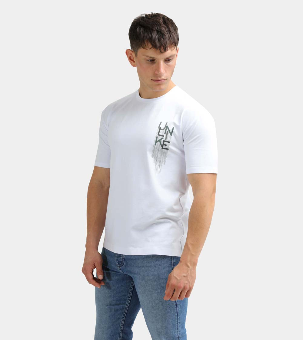 UH09 DRIPPING UNLIKE T-SHIRT | WHITE OLIVE